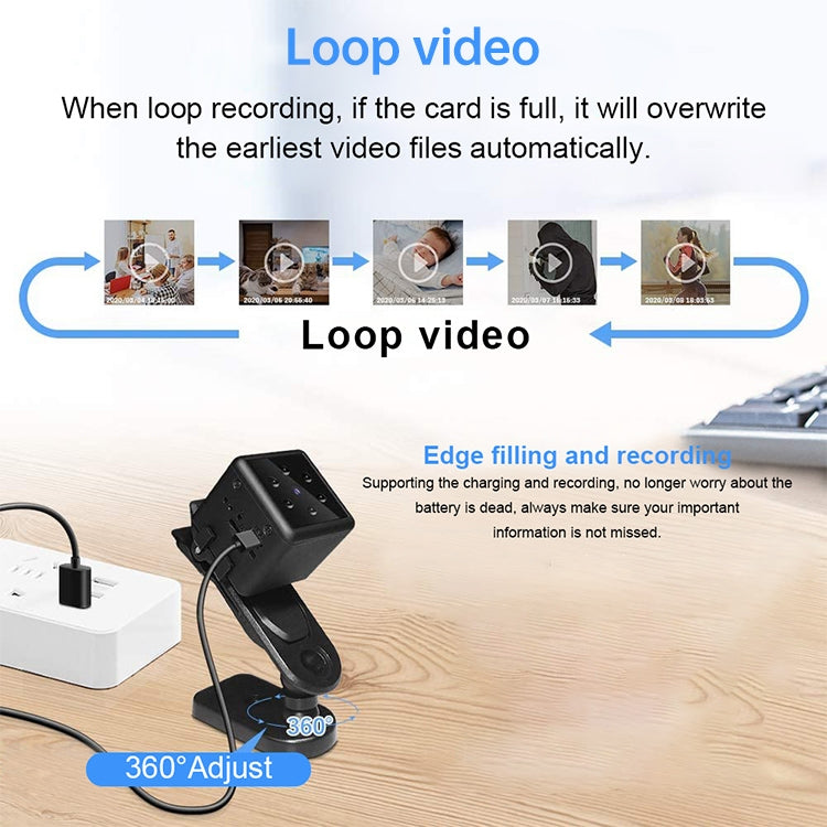 MD25 1080P Wearable Smart HD Camera Wireless Sport Camera, Support Infrared Night Vision / Motion Detection / TF Card, MD25 MD25 1080P Wearable Smart HD Camera Wireless Sport Camera, Support Infrared Night Vision / Motion Detection / TF Card, MD25